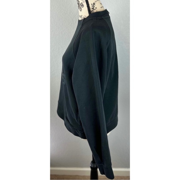 Adidas Black Sweatshirt with Half Zip Back Closure - Picture 2 of 5